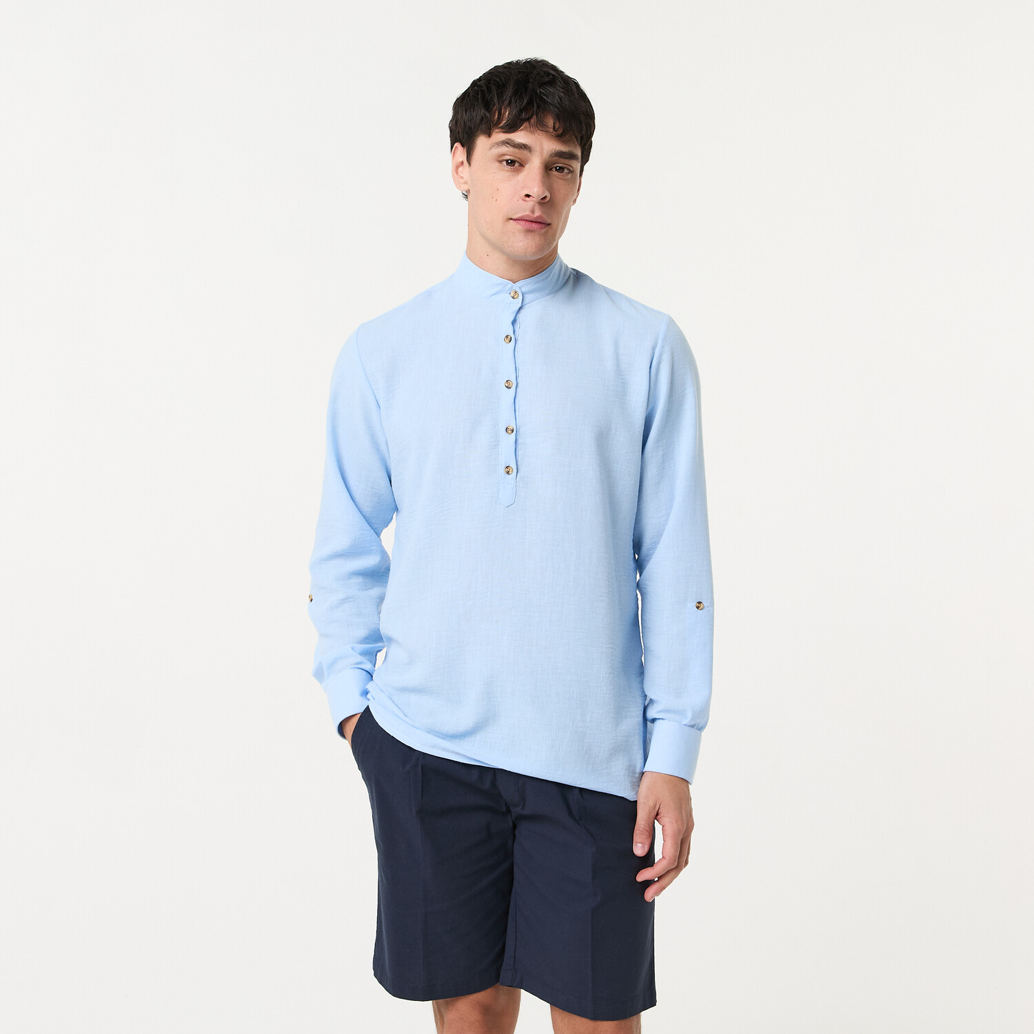 Camisa Cuello Mao