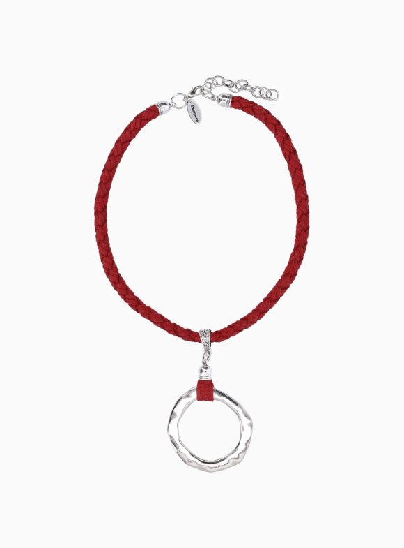 Collar Trenzado Gamuza